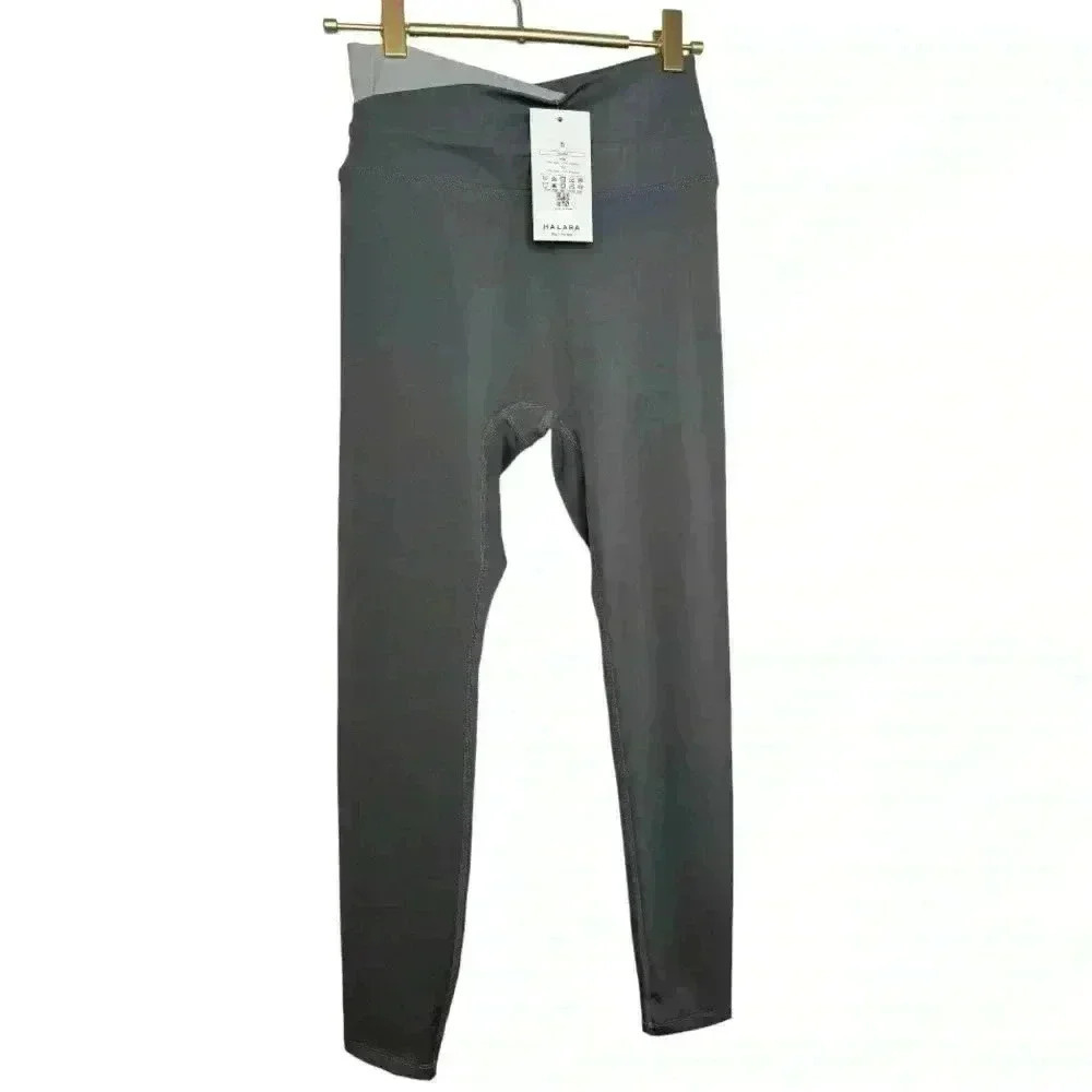 HALARA IN MY FEELS CLOUDFUL CROSSOVER COLOR BLOCK LEGGINGS SIZE S